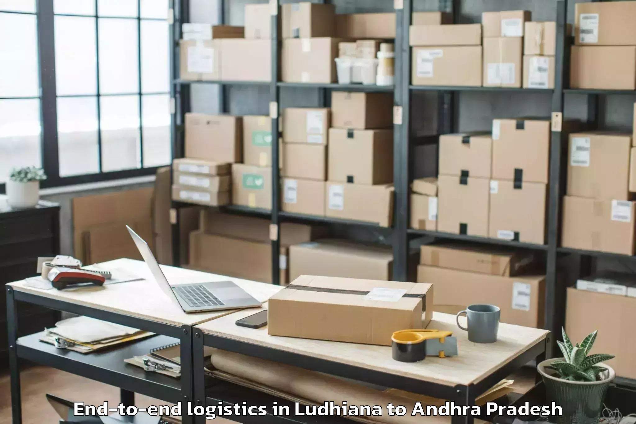 Top Ludhiana to Akividu End To End Logistics Available